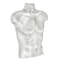 Azar Displays White Plastic Vacuum Form Male Bust, 20PK P-900500 - alternate 1
